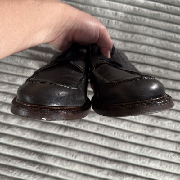 Johnston & Murphy Shoes Men US 9.5 Black Leather - Picture 4 of 9